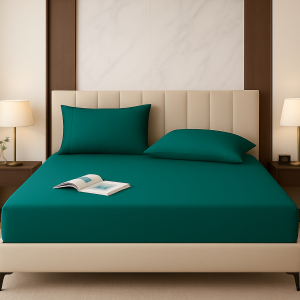 Premium Plain Fitted Sheet – Single, Double, King & Super King