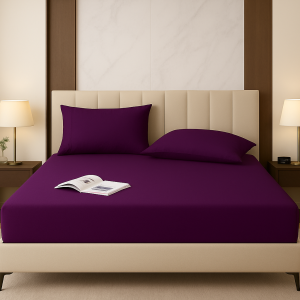 Premium Plain Fitted Sheet – Single, Double, King & Super King (Multiple Colours)